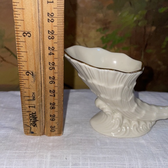 Lenox Cornucopia 24K Gold, Small Horn of Plenty with Gold Trim - Picture 7 of 8